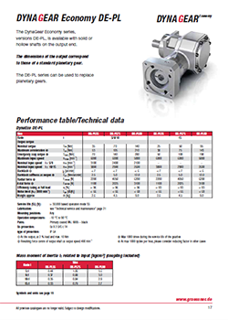 dynagear economy de pl performance