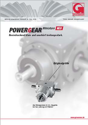 power gear miniature hohlwelle